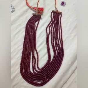 Ruby necklace 9strands